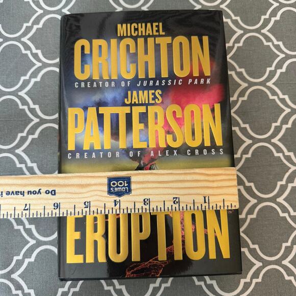 Eruption James Patterson Michael Crichton Book Excellent Condition - Picture 3 of 9